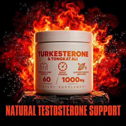 Turkesterone & Tongkat Ali - Natural Testosterone Support