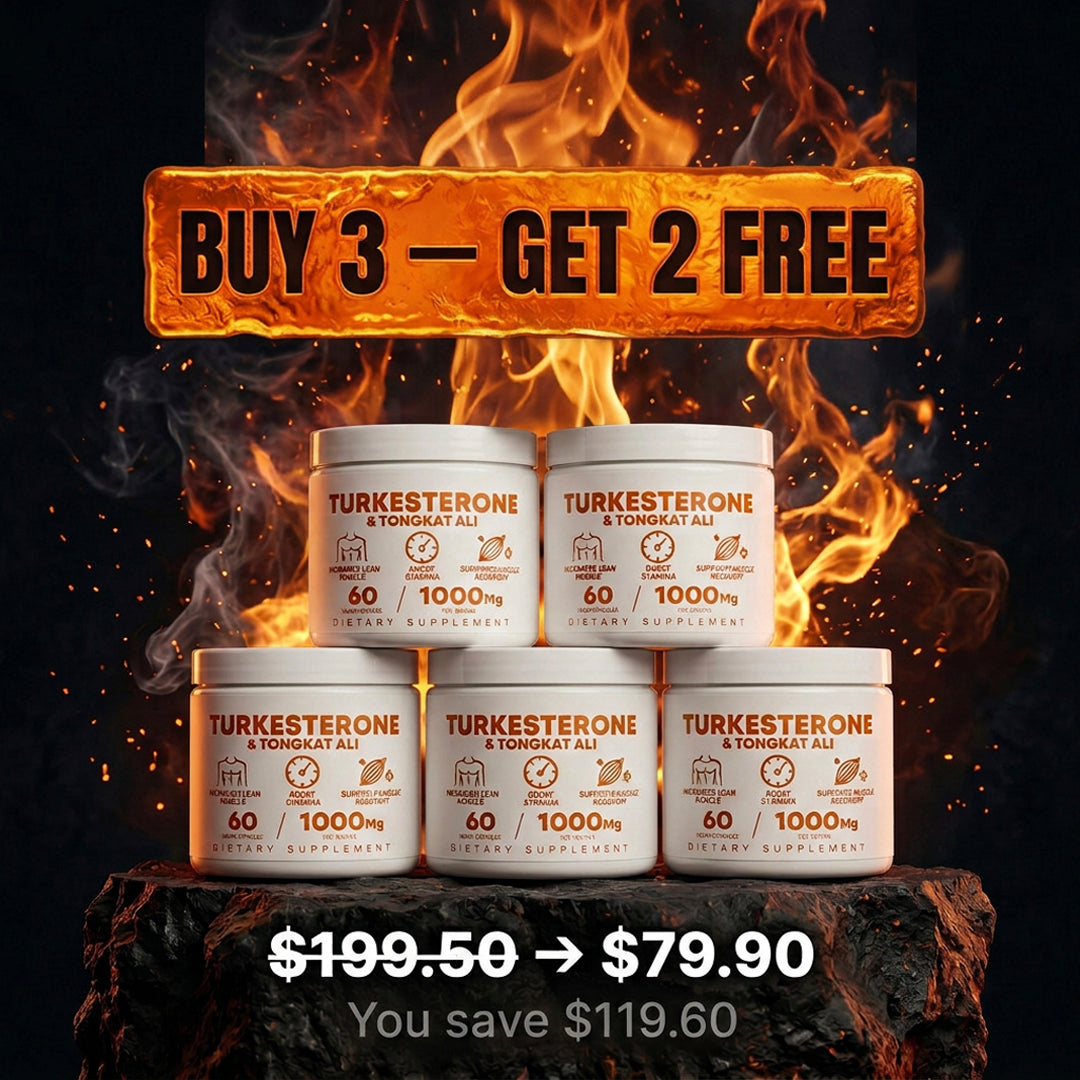 Turkesterone & Tongkat Ali - Natural Testosterone Support