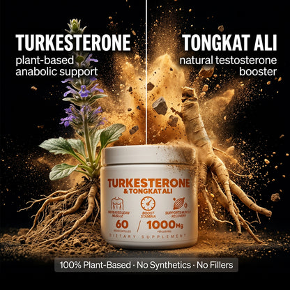 Turkesterone & Tongkat Ali - Natural Testosterone Support