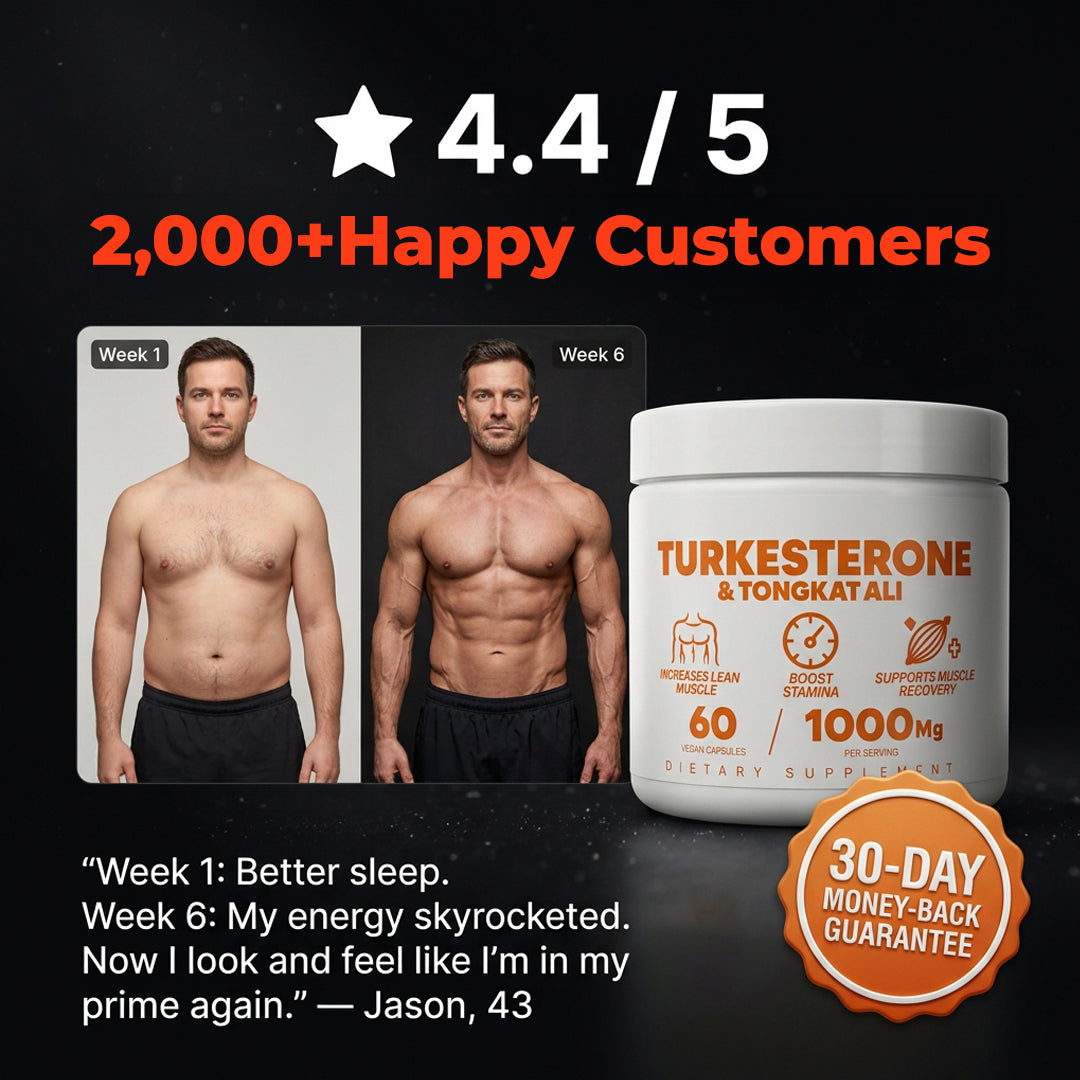 Turkesterone & Tongkat Ali - Natural Testosterone Support
