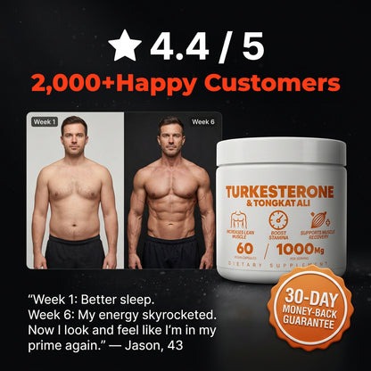 Turkesterone & Tongkat Ali - Natural Testosterone Support